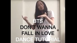 [MIRRORED DANCE TUTORIAL] BTS 3J ‘삼줴’ DON’T WANNA FALL IN LOVE (choreography by Kyle)