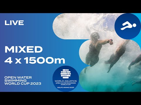 Плавание LIVE | Mixed Team 4x1500m | Open Water Swimming World Cup 2023 | Golfo Aranci