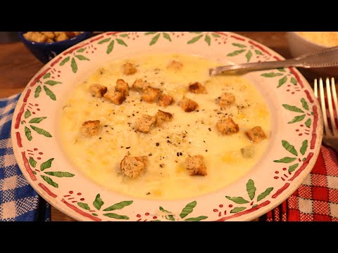 Leek and Potato Soup in the style of Paul Bocuse