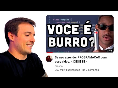Se não aprender PROGRAMAÇÃO com esse video. - ̗̀ DESISTE ̖́- Lucas Montano Reagindo