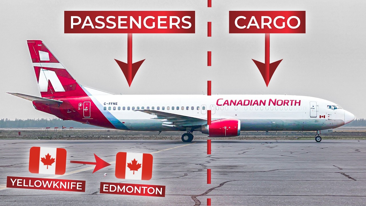THIS plane is the lifeline of the North! | Flying aboad the Boeing 737-400 Combi of Canadian North!