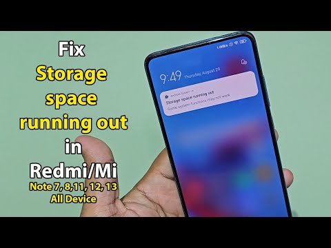 Storage space running out in redmi