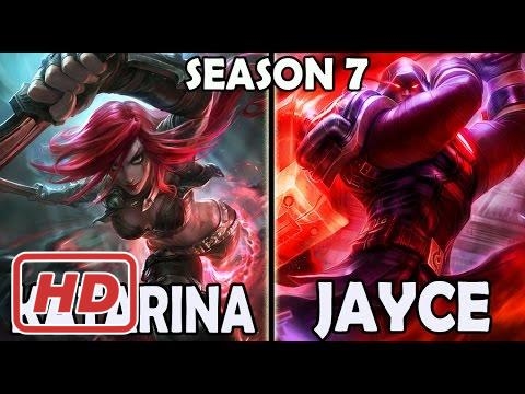 SKT T1 Faker KATARINA vs Challenger JAYCE Ranked Korea Season 7