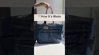 Upcycled Denim Tote Bag | Made from Men’s Jeans | Handmade in Sydney