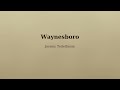Waynesboro (based on Matt Brown's version from his Fiddle patreon). Tuning gDGDE.