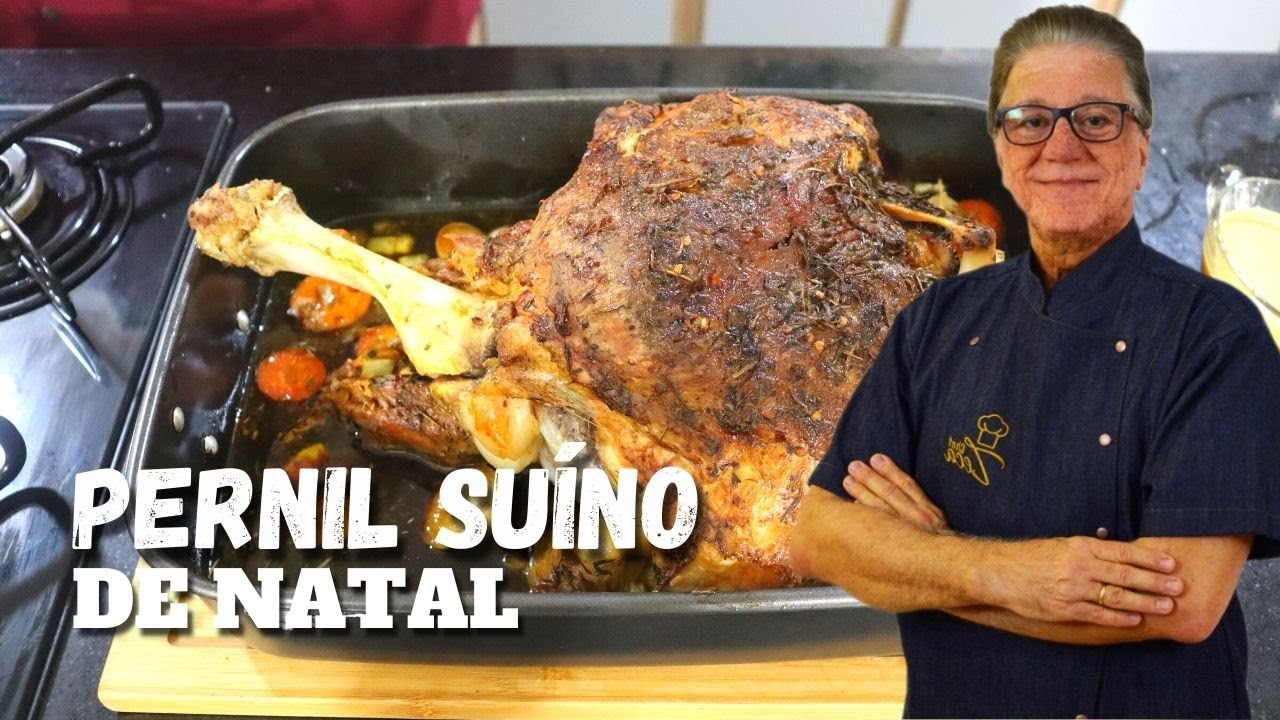 Como fazer um pernil de porco no forno para o natal | Receitas de natal | Chef Zeca