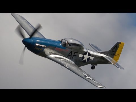 4Kᵁᴴᴰ P-51 MUSTANG - AWESOME LOUD WHISTLE SOUND !!