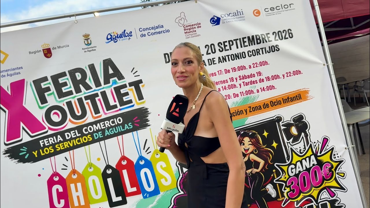 Así hemos vivido la inauguración de la X Feria Outlet del Comercio y los Servicios de Águilas