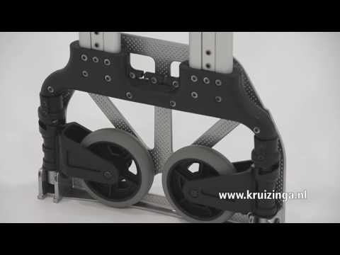 Inklapbare steekwagen volledig inklapbaar