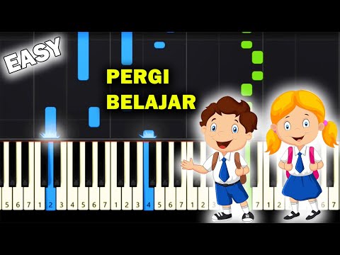 Pergi Belajar - Pelajar Budiman (Piano Tutorial) ~ EASY