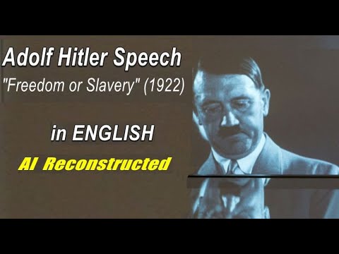 A.Hitler Full Speech (in ENGLISH AI) 1922` Munich, @Bürgerbräukeller