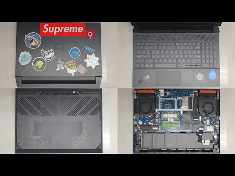 DELL G15 5530 Disassembly RAM SSD Hard Drive Upgrade Battery Replacement Repair Quick Look Inside