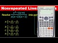 PARTIAL FRACTION PART 2 CASIO CALCULATOR TECHNIQUES FOR ENGINEERING BOARD EXAMS WASSCE AND JAMB