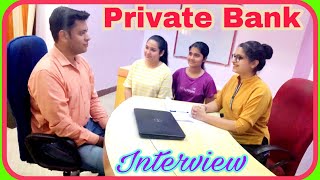 Private #Bank #Interview for freshers