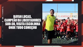 Rayan Lucas, Campeão da Libertadores Sub-20, Visita Escolinha Onde Tudo Começou