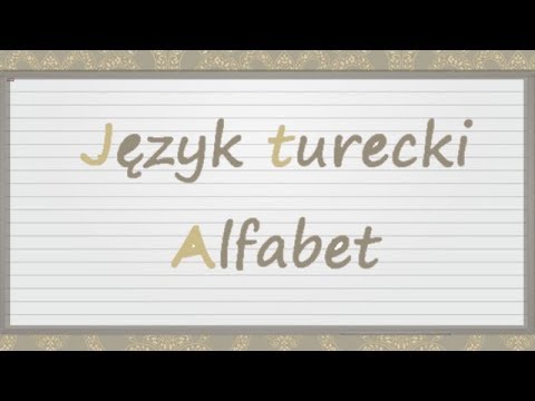 Turecki z Sefą - Lekcja 1 - Alfabet