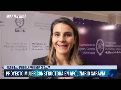 SALTA - Proyecto Mujer constructora en Apolinario Saravia  #canal7salta