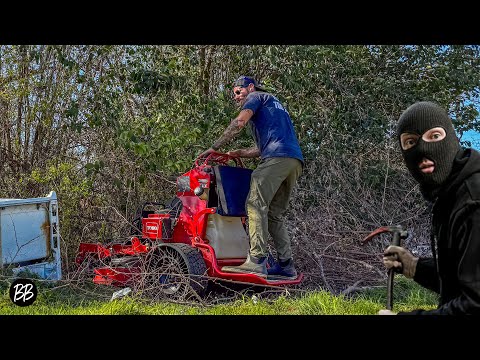 A THIEF tries to STOP this FREE Yard TRANSFORMATION