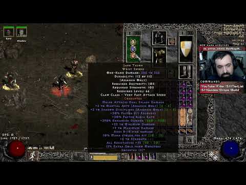 Mid-Late Game Ubers Blade Sin Assassin Guide and Demo - HC SSF PD2 S11