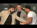 Mike Perry and Eddie Alvarez TRADE BODY SHOTS AND INSULTS during first face off!