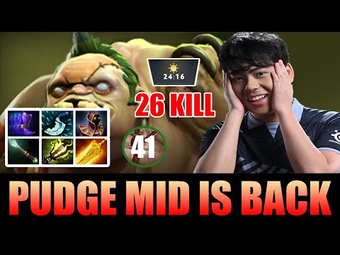 Pudge Mid is Back - CRAZY ANA !! 41 FLESH HEAP IN 24 MINS