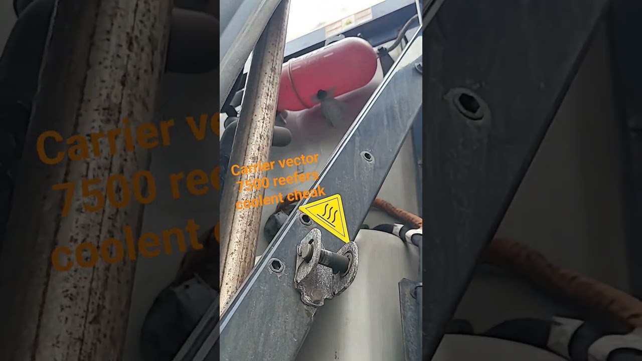 carrier vector 8500,7500 coolent Level cheak.#carrier #trucktransport #truckingproblems