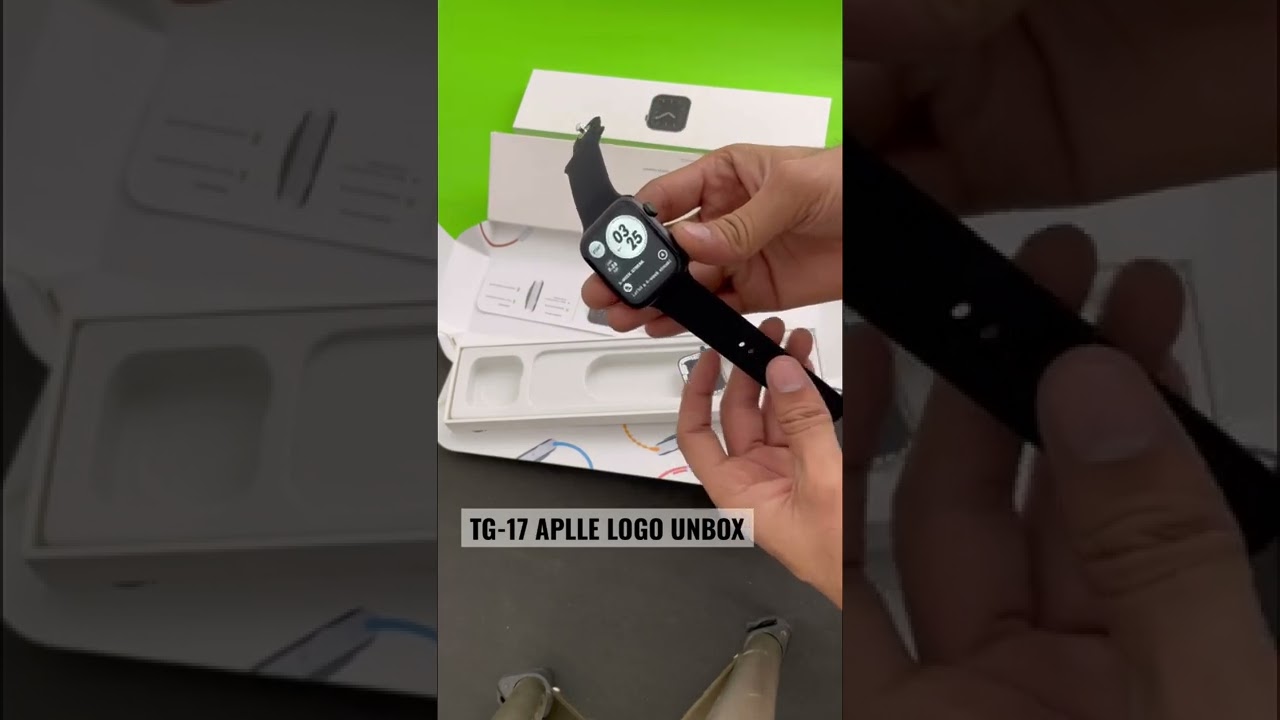 TG-17 APPLE LOGO WATCH UNBOX/KING OF ONLINE#shorts #accessories #smartwatch #viral #trending #airpod