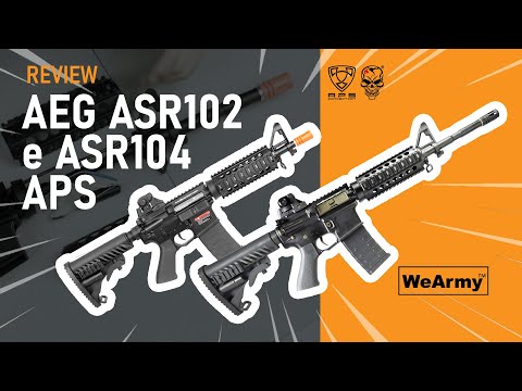 ReviewS dos Rifles M4 APS - Modelos ASR102 e ASR104 - Série WeArmy Reviews