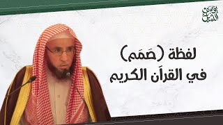 معنى لفظة ( صَمَم ) في القرآن الكريم.. الشيخ أ.د. يوسف بن عبدالعزيز الشبل حفظه الله.. image