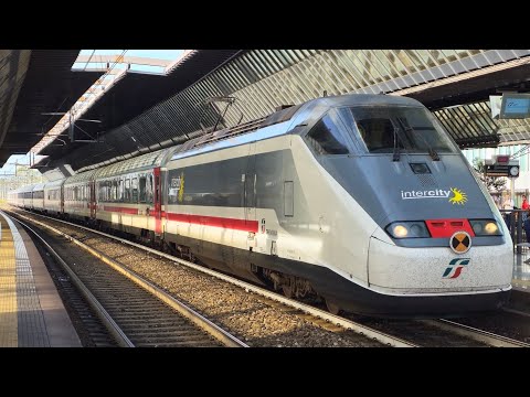 Intercity 673 Milano C.le - Livorno C.le in partenza da Milano Rogoredo con una super bitonale!!
