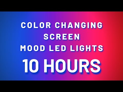 Color Changing Screen - Slow and Smooth Led Lights (10 HOURS)