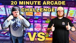 Which Claw Machine YouTuber Can Win More Prizes In 20 Minutes At Round1 Arcade! @ArcadeFriends