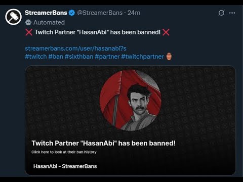  BREAKING NEWS: HASAN JUST GOT BANNED FROM TWITCH