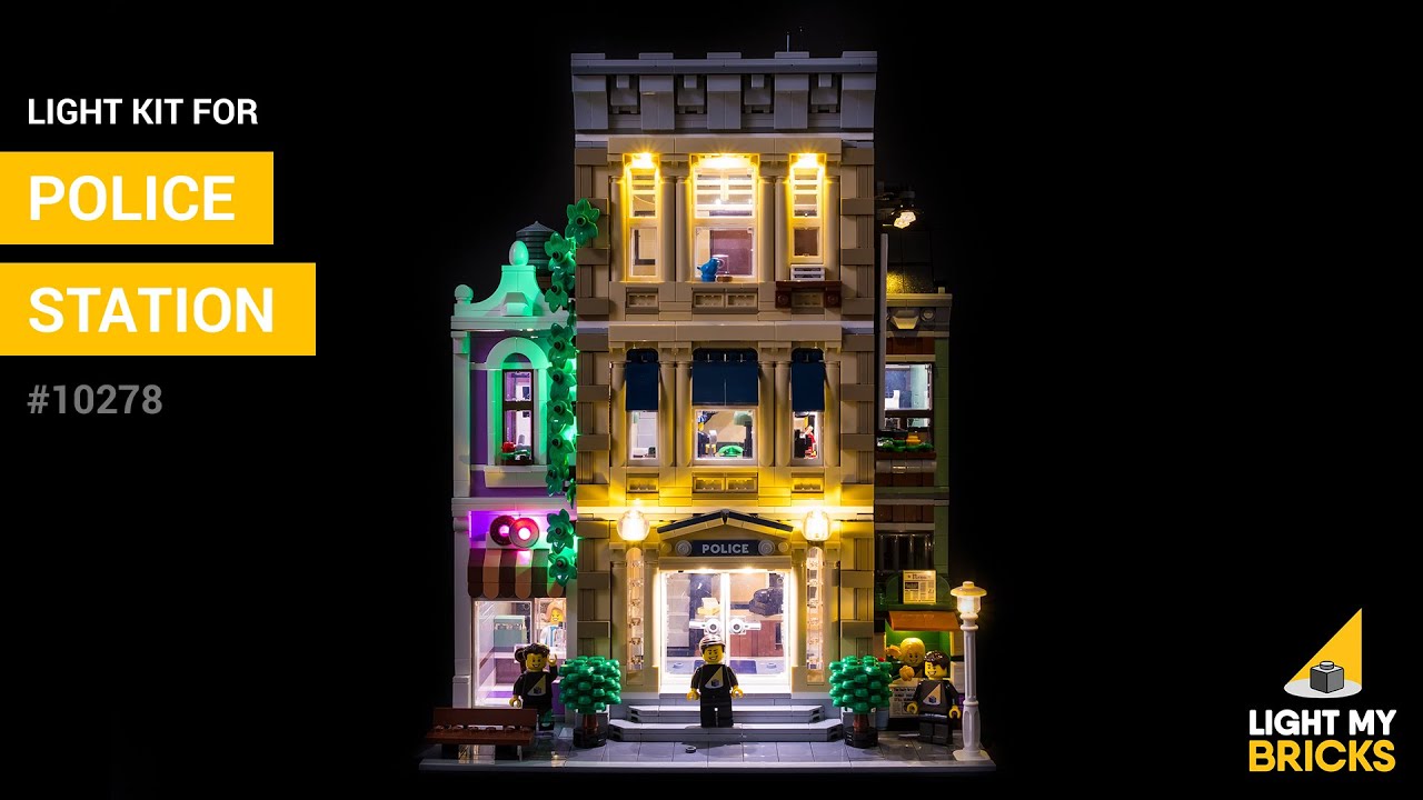 Light My Bricks Lumières-LED pour LEGO® Le Commissariat de police 10278
