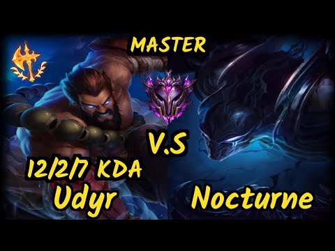 MSF Maxlore (UDYR) vs NOCTURNE - 12/2/7 KDA JUNGLE GAMEPLAY - EUW Ranked MASTER