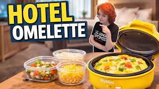 Easy Hotel Omelette for Flight Attendants & Traveling Nurses # #hotelroomcooking #miniskilletcooking