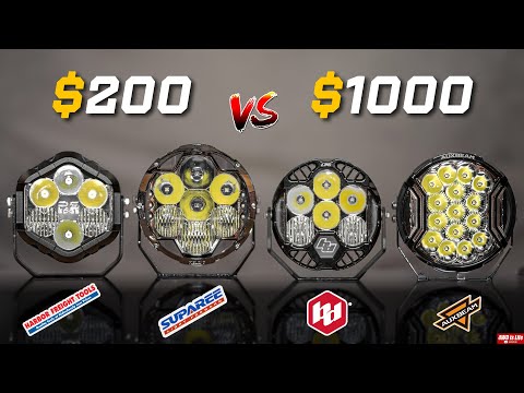 Suparee vs Baja Designs vs Harbor Freight vs Auxbeam - Off-road LED Lights Comparison