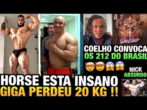 HORSE ESTÁ INSANO - GIGA SHAPE ATUAL COM 20KG A MENOS - LUCAS COELHO FAZ PEDIDO IMPORTANTE