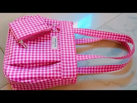 रेडीमेड स्टाइल हॅन्डबॅग बनाये घर पर ही-handbag making at home with cloth/bag banane ka tarika/#bag