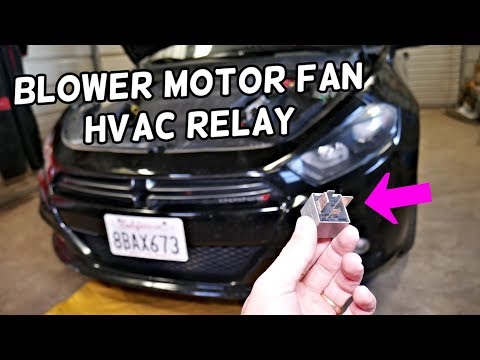 DODGE DART HEATER BLOWER MOTOR FAN RELAY LOCATION REPLACEMENT | HVAC CLIMATE CONTROL RELAY