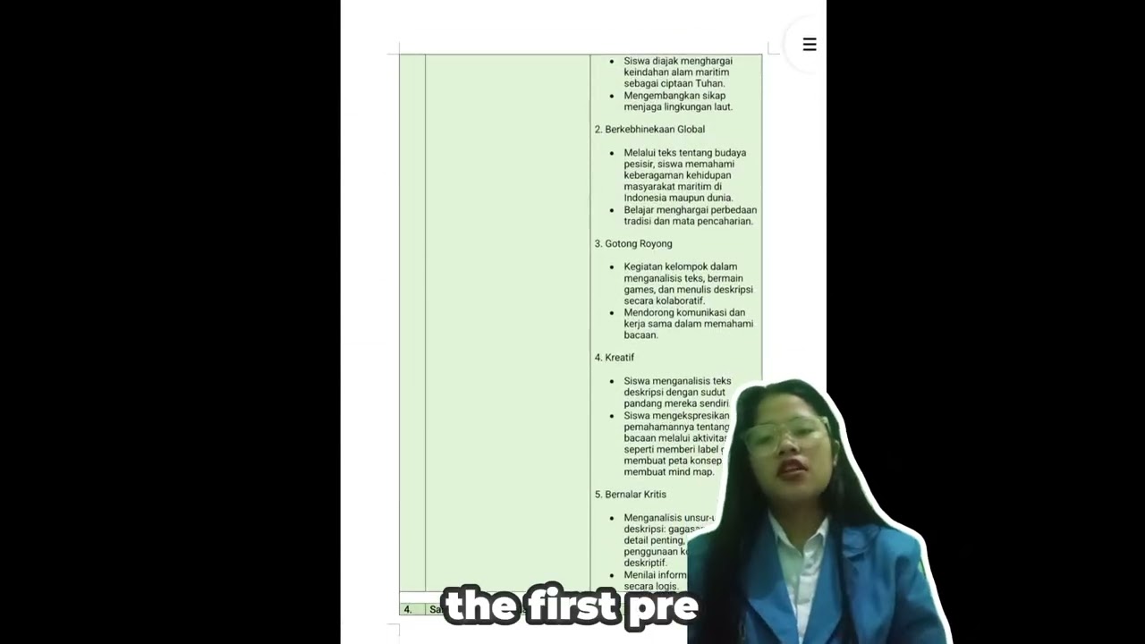 Modul Ajar SMP kelas 7 (fase D) | Deskriptive text 