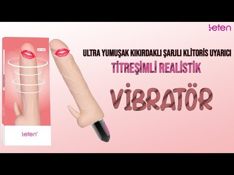 Leten Ultra Yumuşak Kıkırdaklı Şarjlı Klitoris Uyarıcı Titreşimli Realistik Vibratör