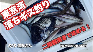 ひな祭りに落ちギス釣り　胴突き二段仕掛け