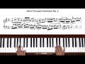 Bach Two Part Invention No. 5 in Eb Major BWV 776 Piano Tutorial
