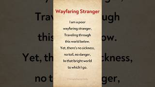 Wayfaring Stranger