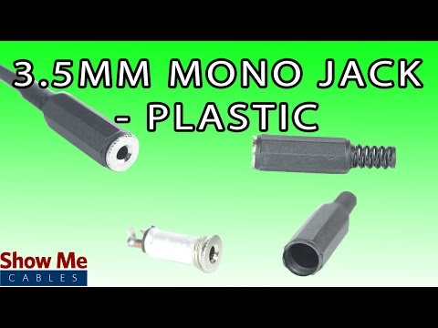 3.5mm Plastic Mono Jack - DIY Project to Repair Your Audio Cable #981