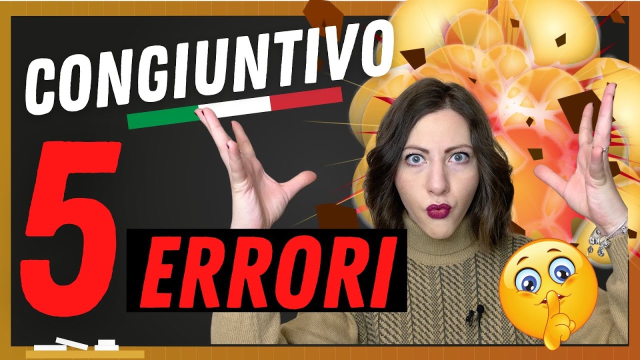 5 ERRORI col CONGIUNTIVO che fanno TUTTI (stranieri e italiani) quando parlano/scrivono in italiano!