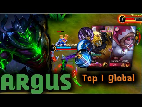ARGUS BEST DAMAGE BUILD 2021! CRUSH GLOBAL HEROES! MOBILE LEGEND