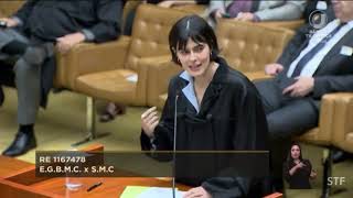 IBDFAM, representado por Ligia Ziggiotti, apresenta sustentação oral em julgamento no STF