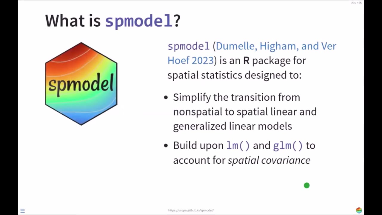 Statistical Methods Series: Building Spatial Statistical Models in R using {spmodel}